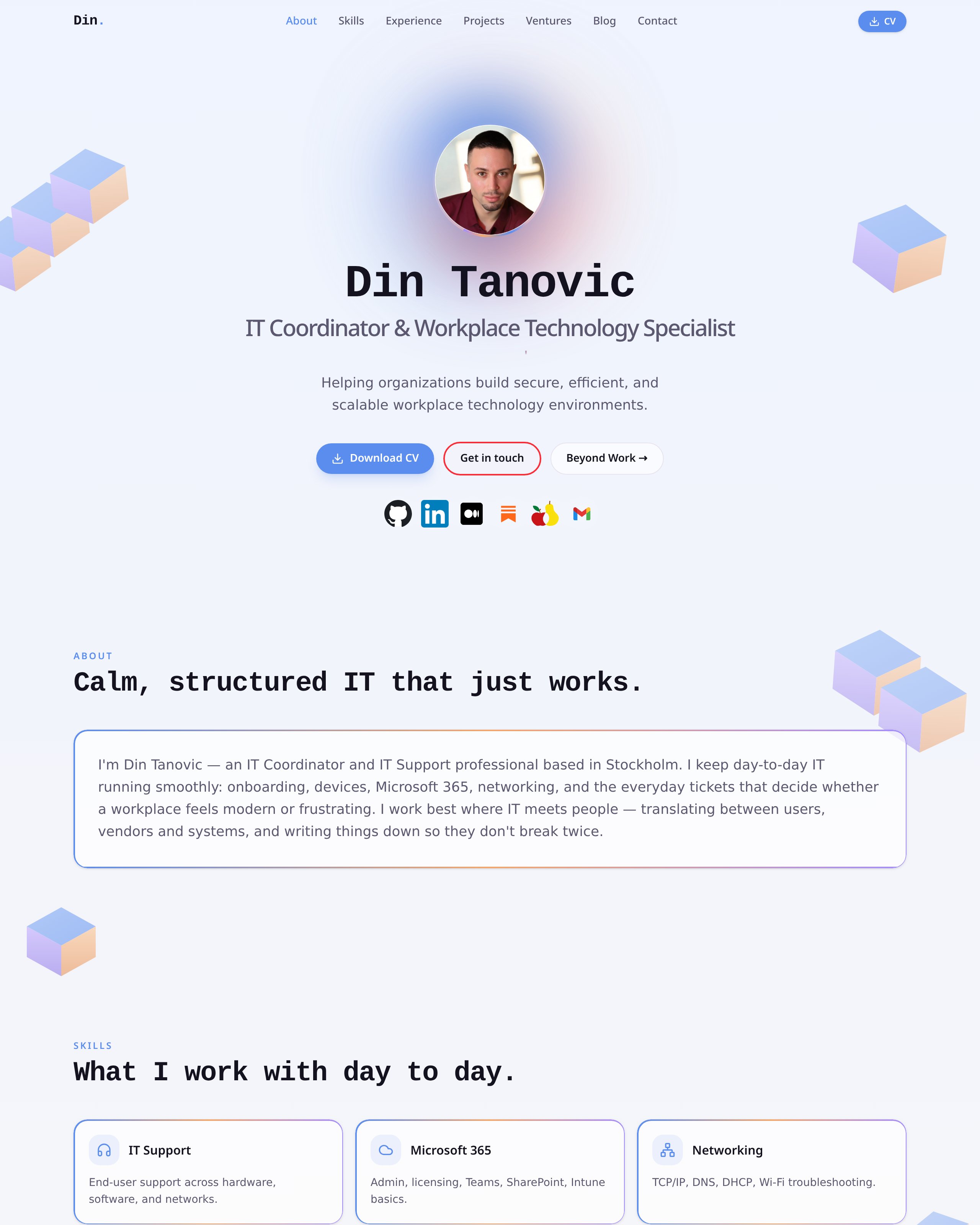 Din Tanovic – hemsida